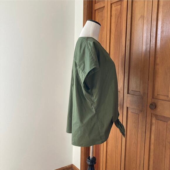 Kim Rogers Olive Green Pullover Blouse, Size L - Picture 2 of 5